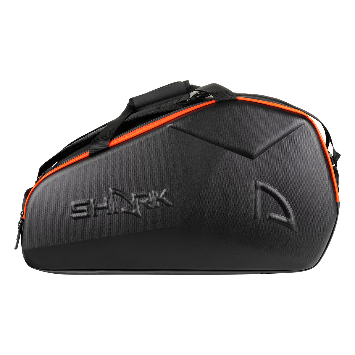 RAQUETEIRA SHARK  ULTIMATE PRETA E LARANJA
