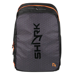 MOCHILA SHARK ELITE PRETA E LARANJA